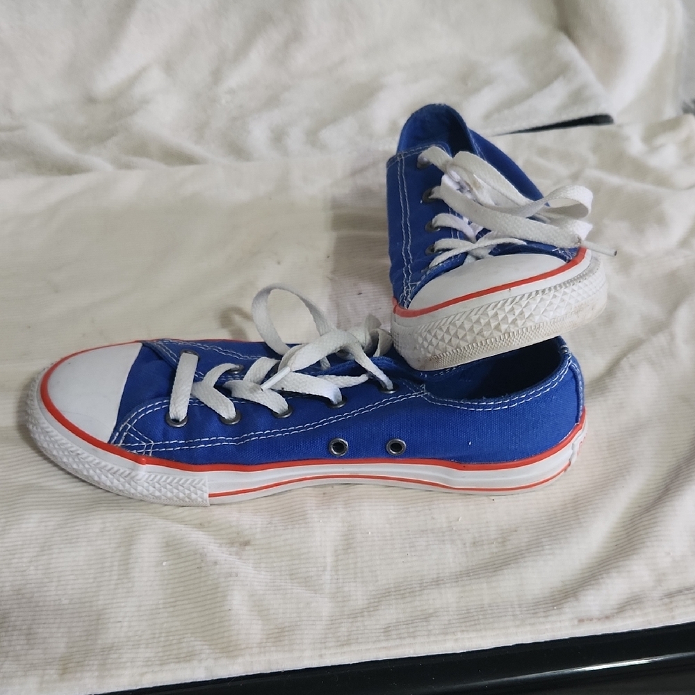 Converse Blue and White High-Top Sneakers Classic Design
